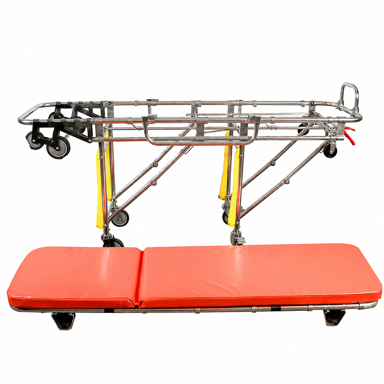 automatic loading aluminum ambulance stretcher trolley elevator accessible ems cot
