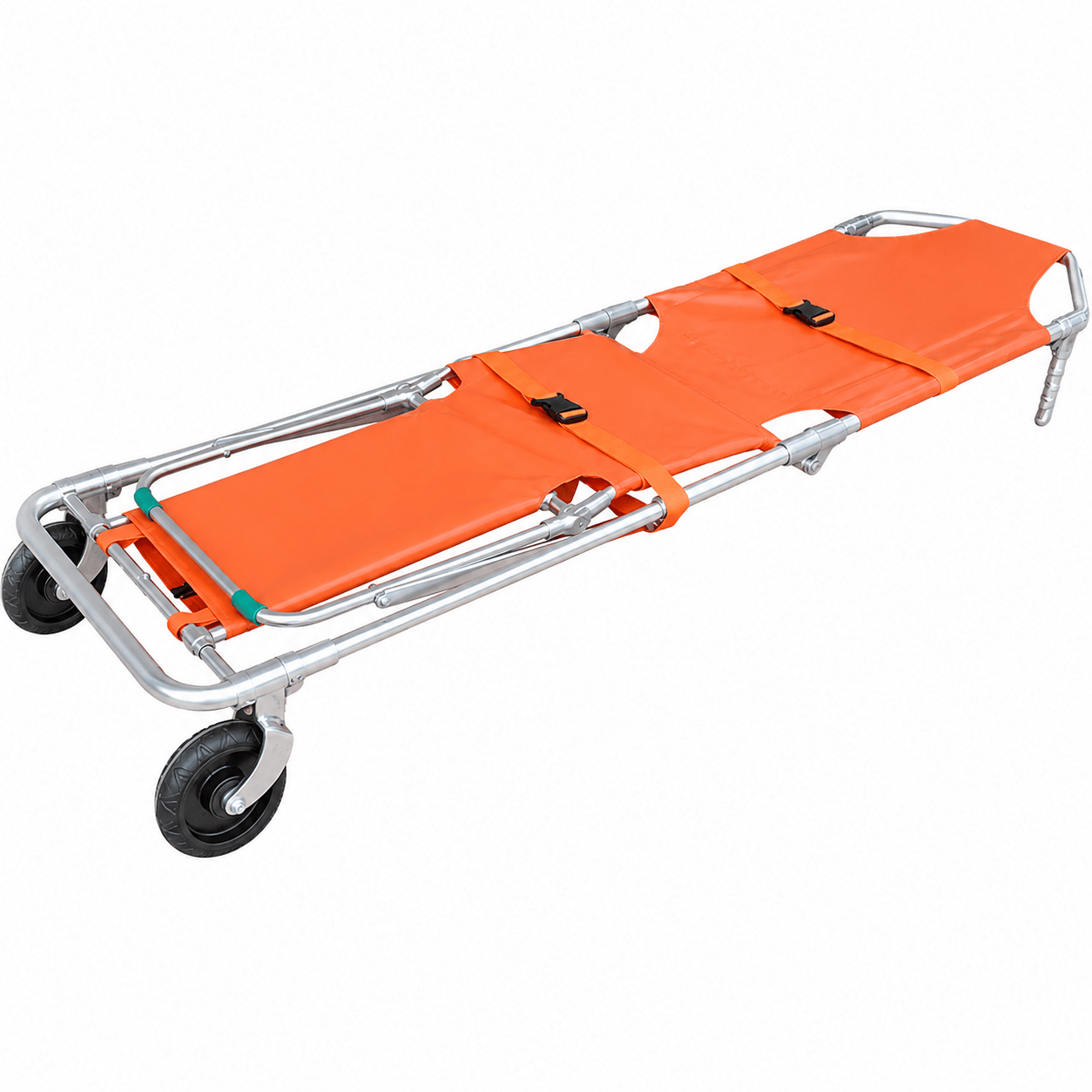Aluminum Convertible Folding Chair Stretcher - Wheeled EMS Narrow Space Rescue