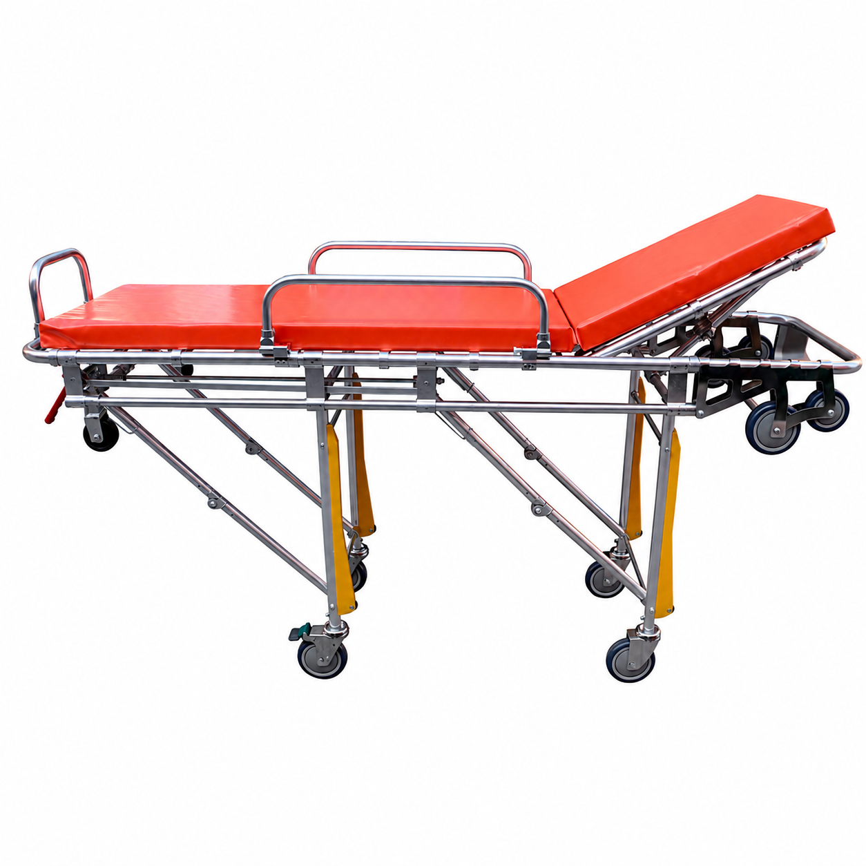 automatic loading aluminum ambulance stretcher trolley elevator accessible ems cot