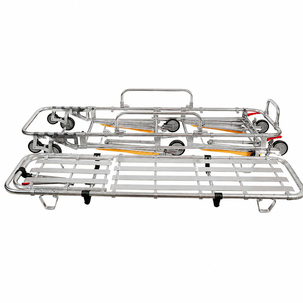 automatic loading aluminum ambulance stretcher trolley elevator accessible ems cot