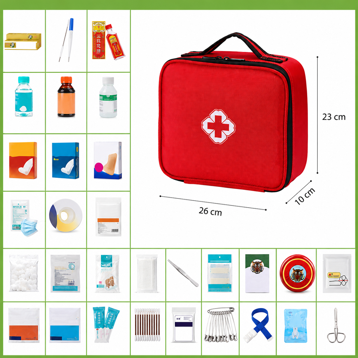 comprehensive first aid kit box customizable emergency medical supplies for workplace & home