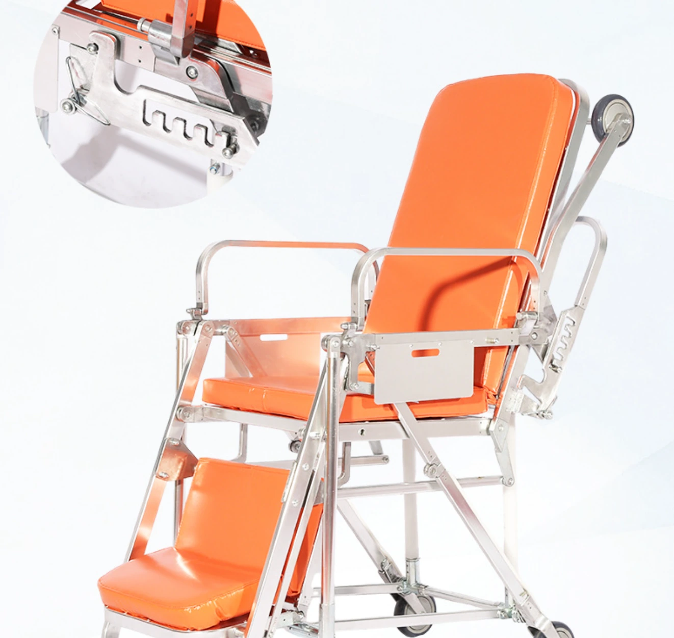 Multifunctional Aluminum Chair Stretcher - Portable Foldable Ambulance Stair Chair - Image 2