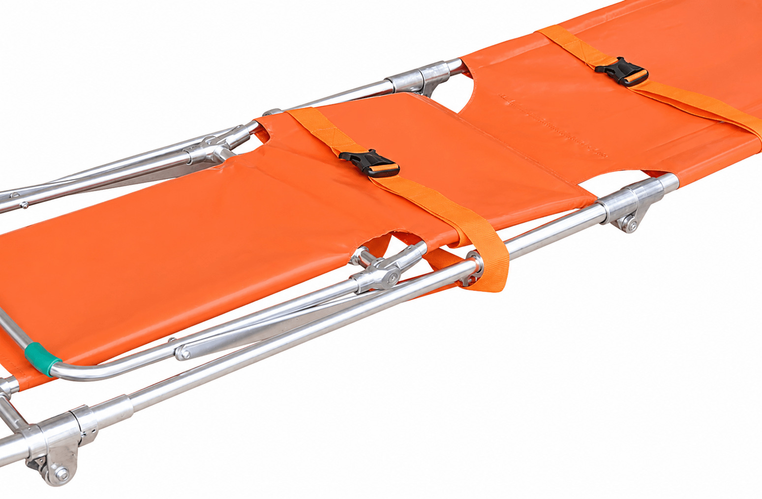 Aluminum Convertible Folding Chair Stretcher - Wheeled EMS Narrow Space Rescue - Image 2