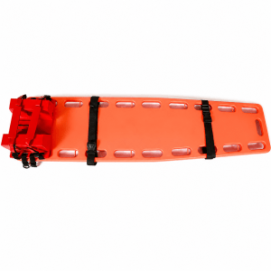 Premium HDPE Medical Spine Board with Head Immobilizer - Water & Pool Rescue Backboard