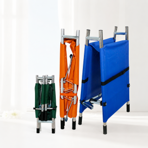 portable 4 fold aluminum folding stretcher heavy duty emergency rescue medical stretcher