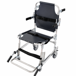 Portable Aluminum Chair-Style Stair Stretcher - Compact Foldable Emergency Evacuation Chair