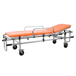 Premium Aluminum Ambulance Stretcher Trolley - High-Level EMS Patient Transport Cot