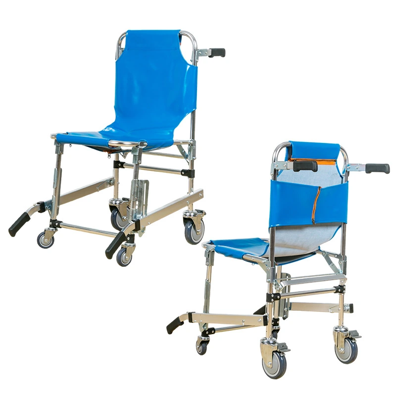 Heavy-Duty Wheeled Medical Stair Stretcher - Multifunctional Foldable Patient Evacuation Chair - Image 3