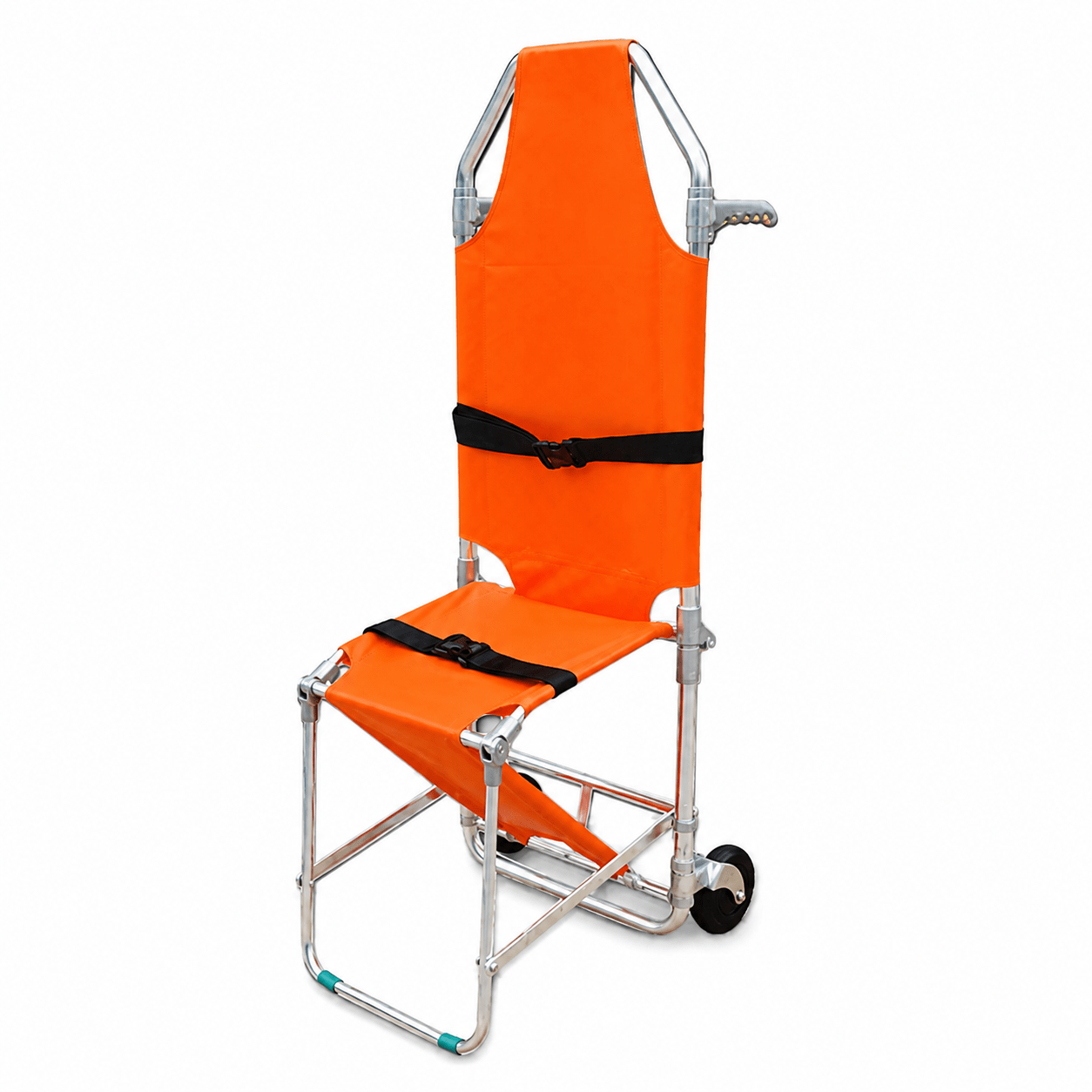 Aluminum Convertible Folding Chair Stretcher - Wheeled EMS Narrow Space Rescue - Image 4