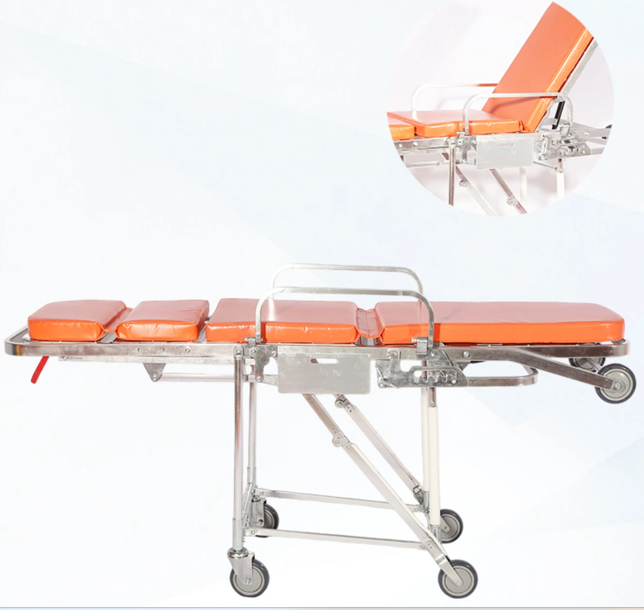 Multifunctional Aluminum Chair Stretcher - Portable Foldable Ambulance Stair Chair - Image 3